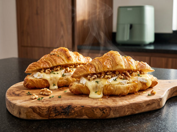Brie-Walnuss-Croissants mit Honig aus dem Airfryer in 10 Min