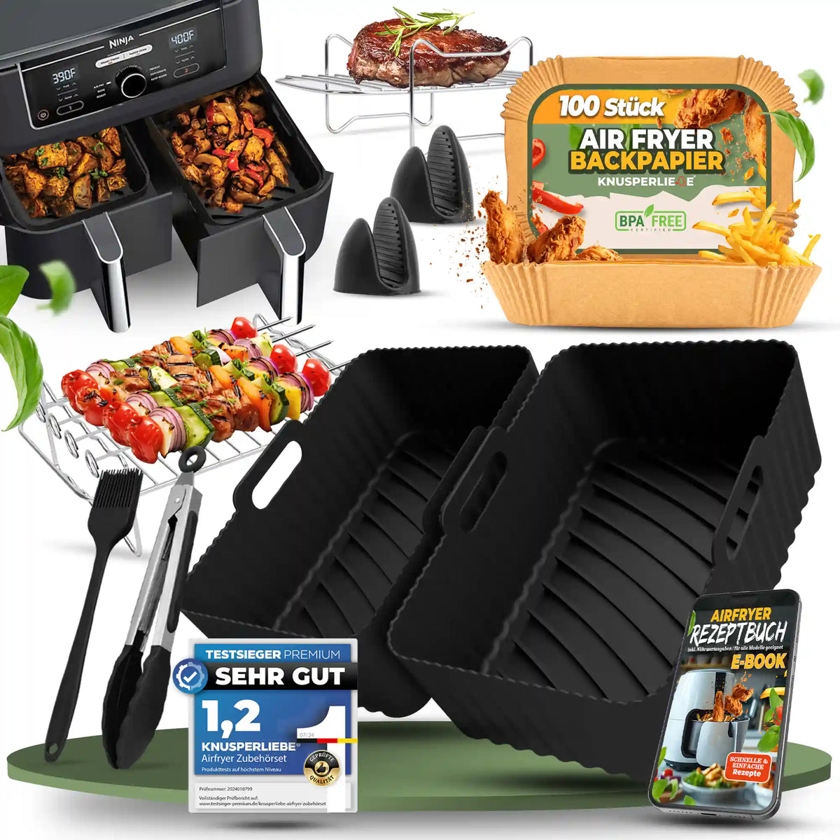 Ninja Heißluftfritteuse Zubehör Set XXL