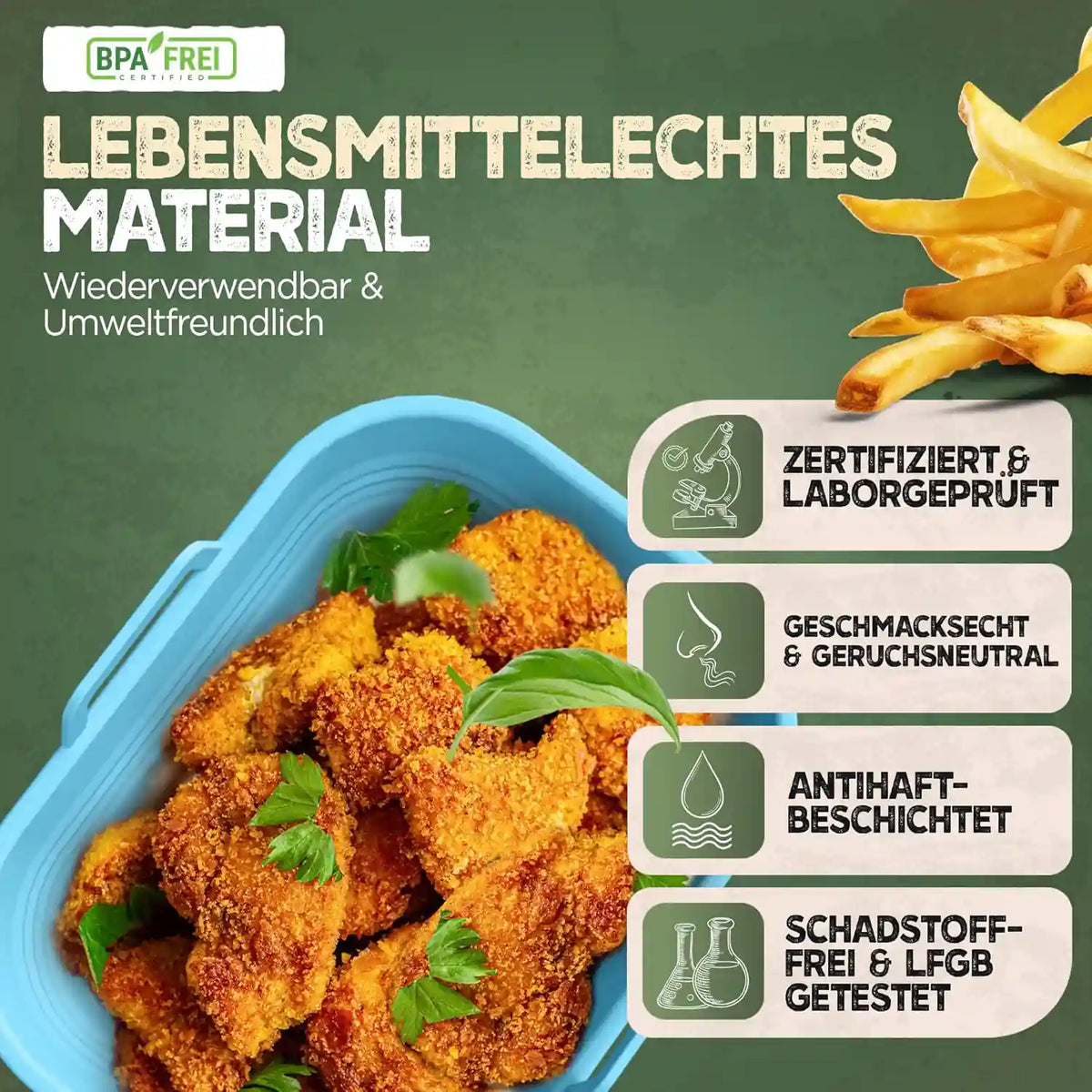 2er Set faltbare Silikonformen - Dual Zone