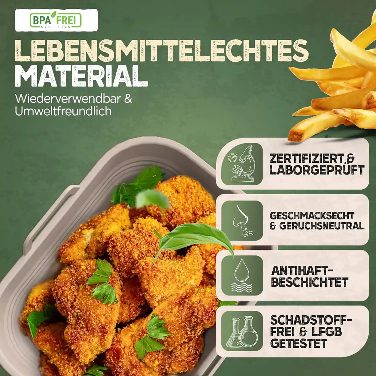 2er Set faltbare Silikonformen - Dual Zone