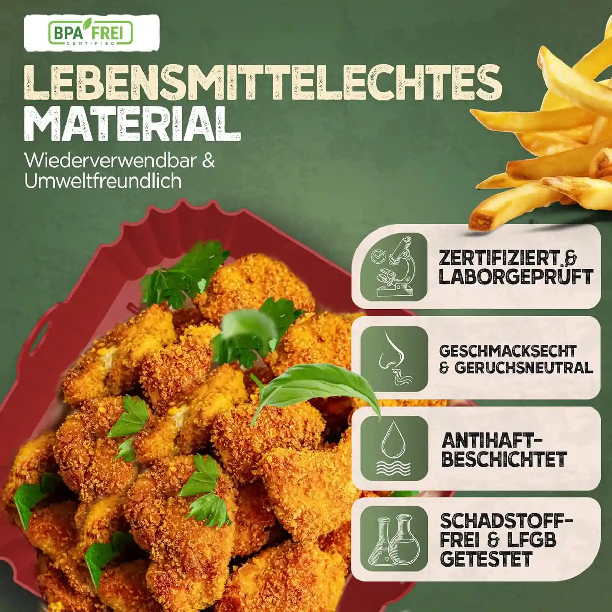 3er Set Silikonformen