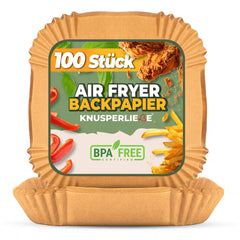 Heißluftfritteuse Backpapier eckig