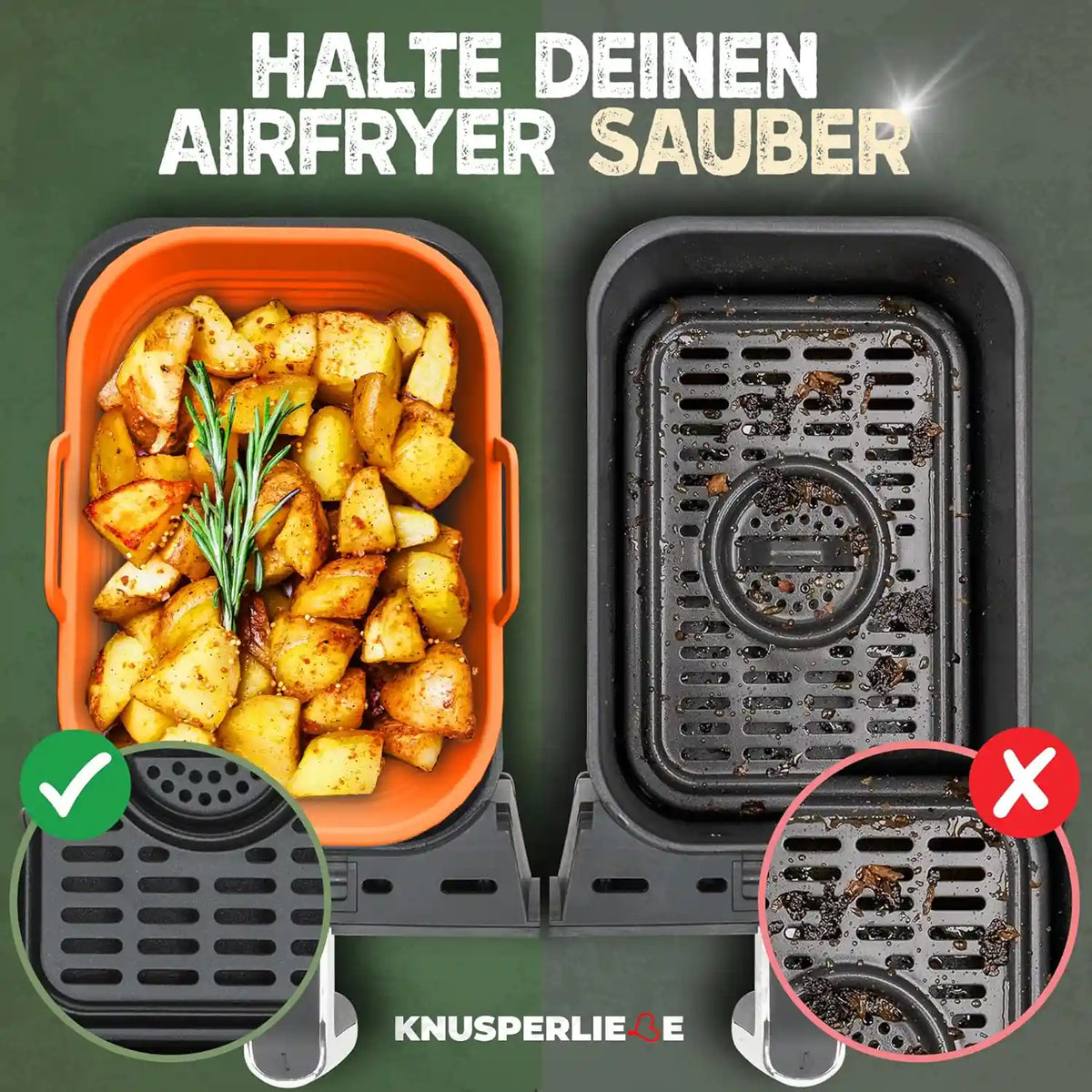 2er Set faltbare Silikonformen - Dual Zone