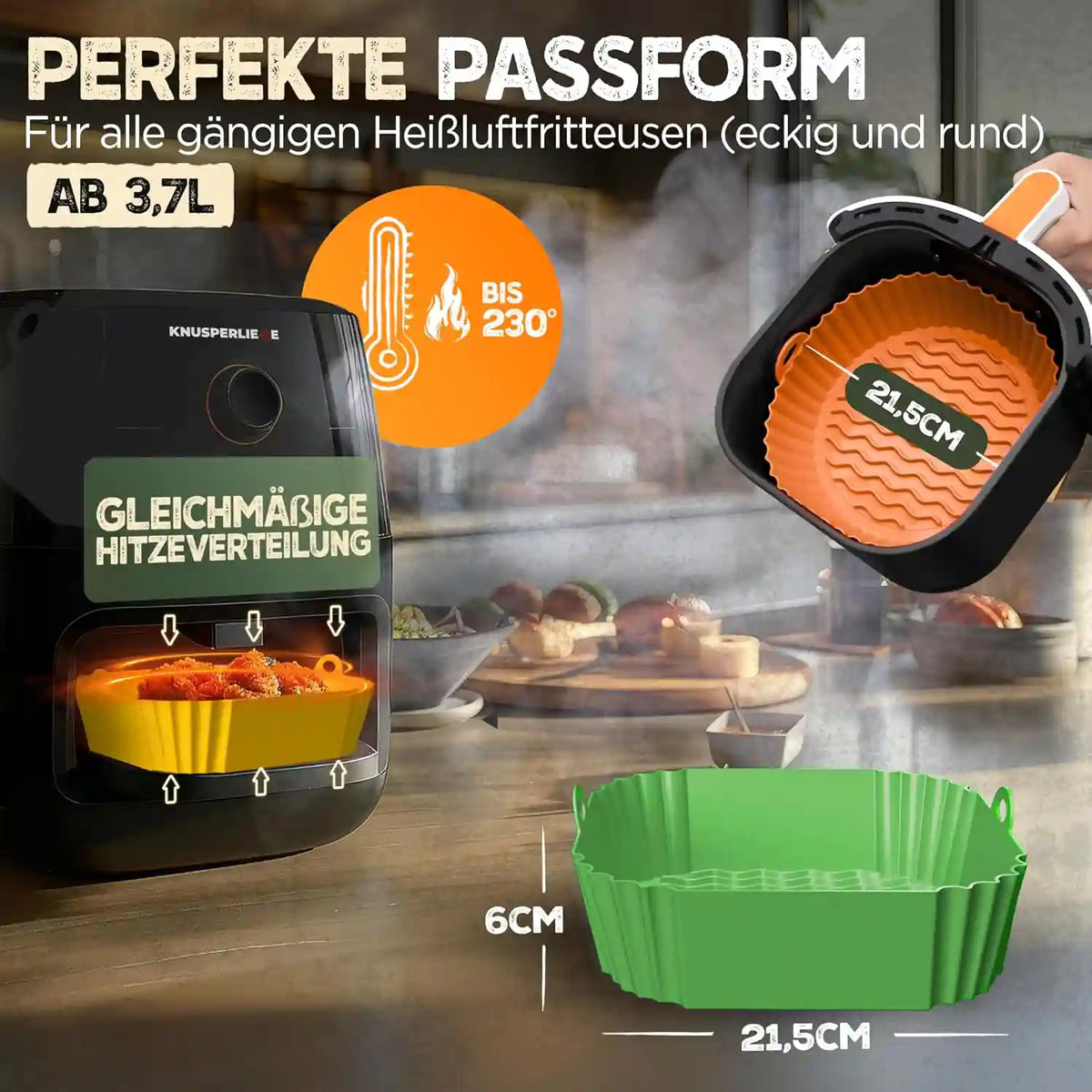3er Set Silikonformen