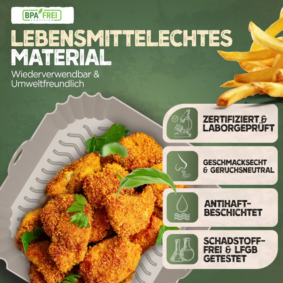 3er Set Silikonformen
