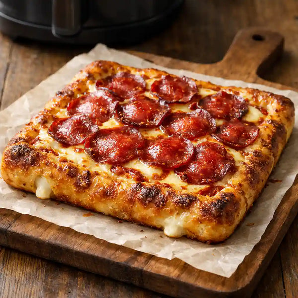 High Protein Salami Cheese Crust Pizza