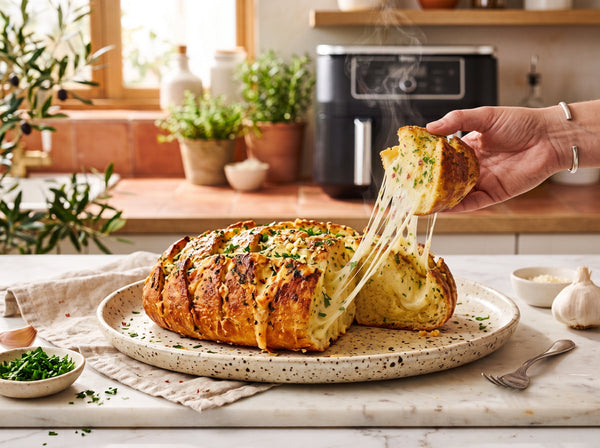 Cheesy Knoblauchbrot aus dem Airfryer – viraler Trend 2026