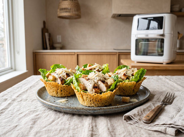Chicken Caesar Cups aus dem Airfryer mit 35g Eiweiß