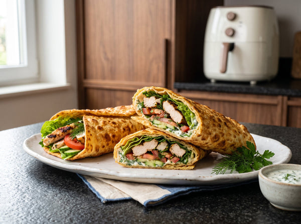 Cottage Cheese Wraps aus dem Airfryer – viraler TikTok-Trend