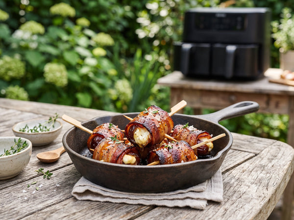 Datteln im Speckmantel aus dem Airfryer – 4 Zutaten in 10 Min