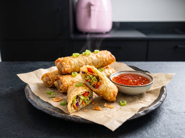 Knusprige Gemüse-Frühlingsrollen aus dem Airfryer in 15 Min