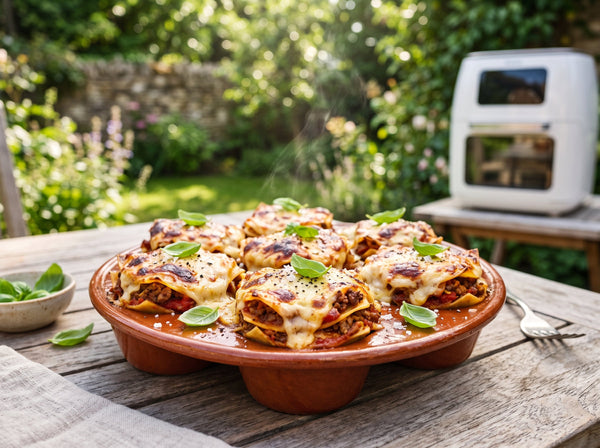 Mini-Lasagne-Cups aus dem Airfryer – Familienhit in 25 Min