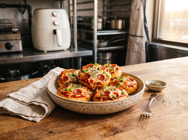 Mini-Pizzabrötchen aus dem Airfryer – Lieblings-Familienrezept