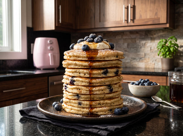 Skyr-Pancakes aus dem Airfryer mit 32g Eiweiß