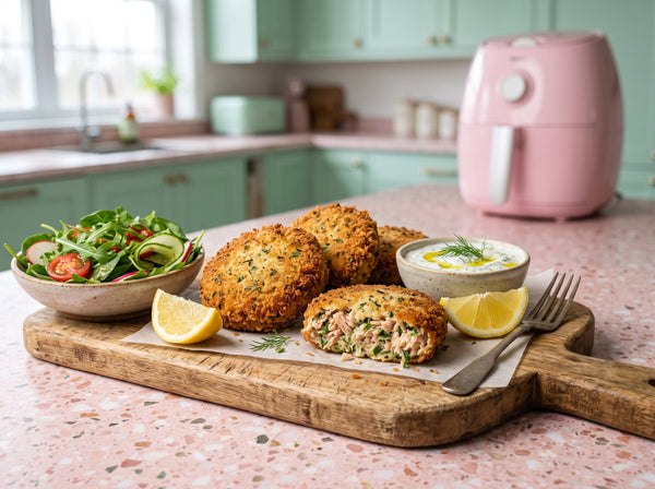Saftige Thunfisch-Frikadellen aus dem Airfryer – High Protein