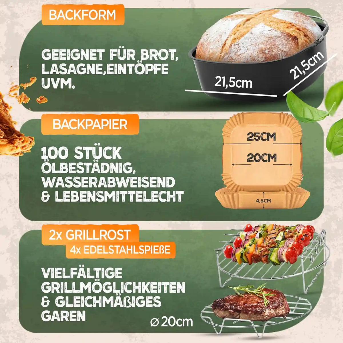 XXL Zubehör-Set 16-teilig – Anwendung