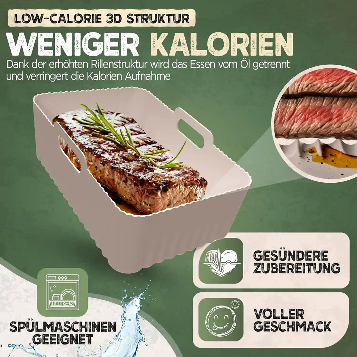 2er Set Silikonformen - Dual Zone