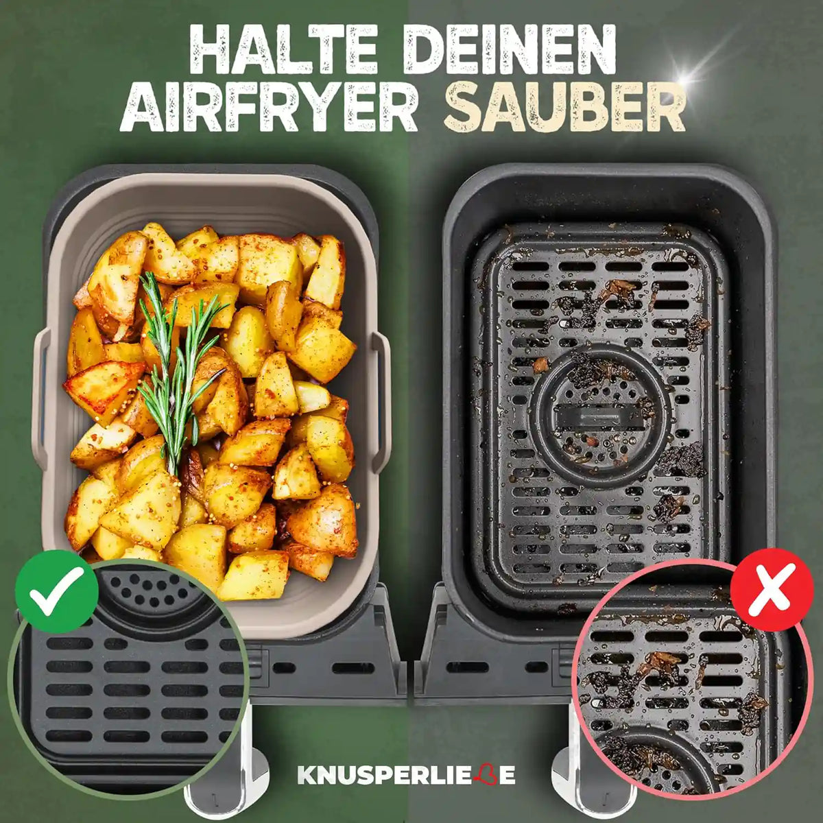 2er Set faltbare Silikonformen - Dual Zone