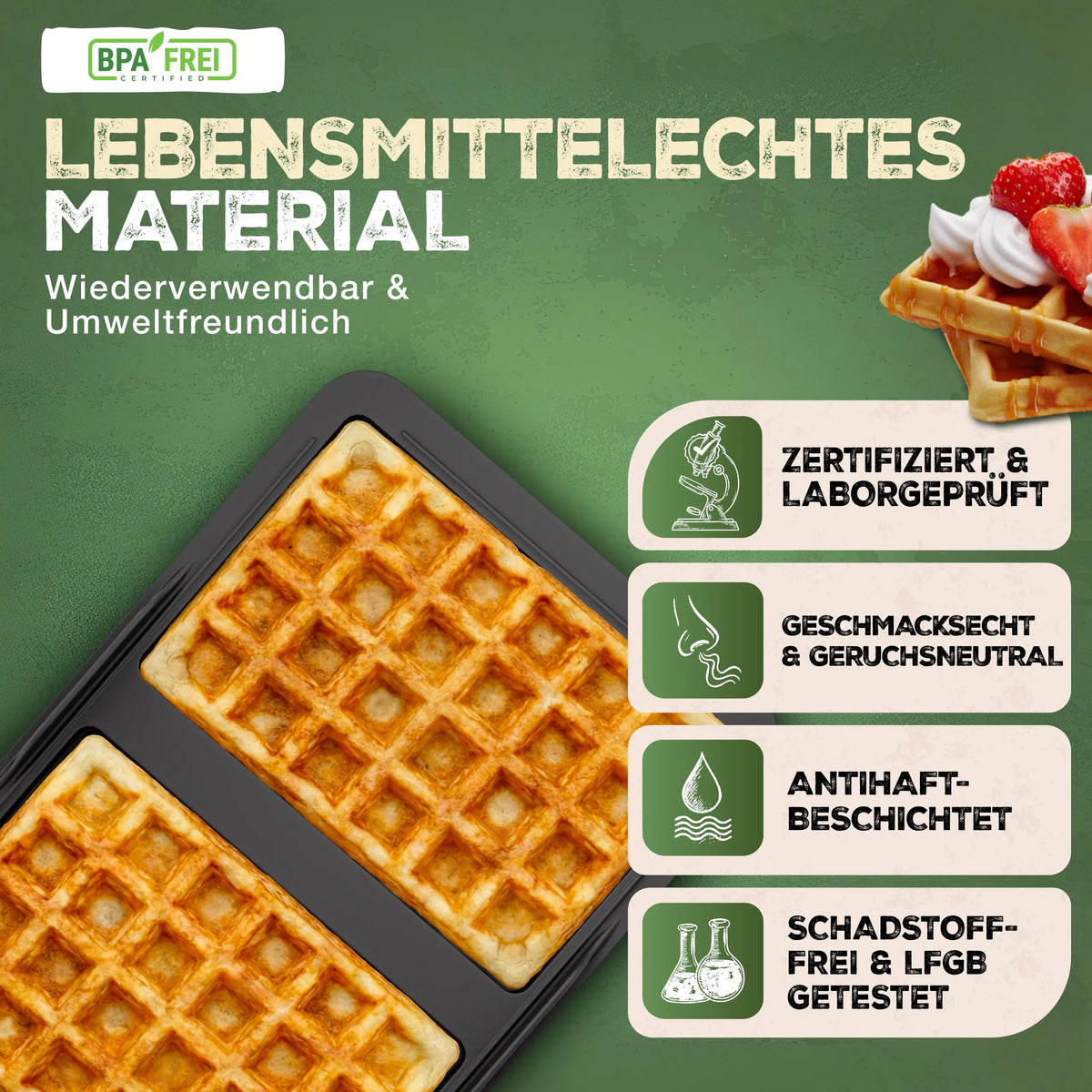 Waffeleinsatz für alle Airfryer (BPA-frei)