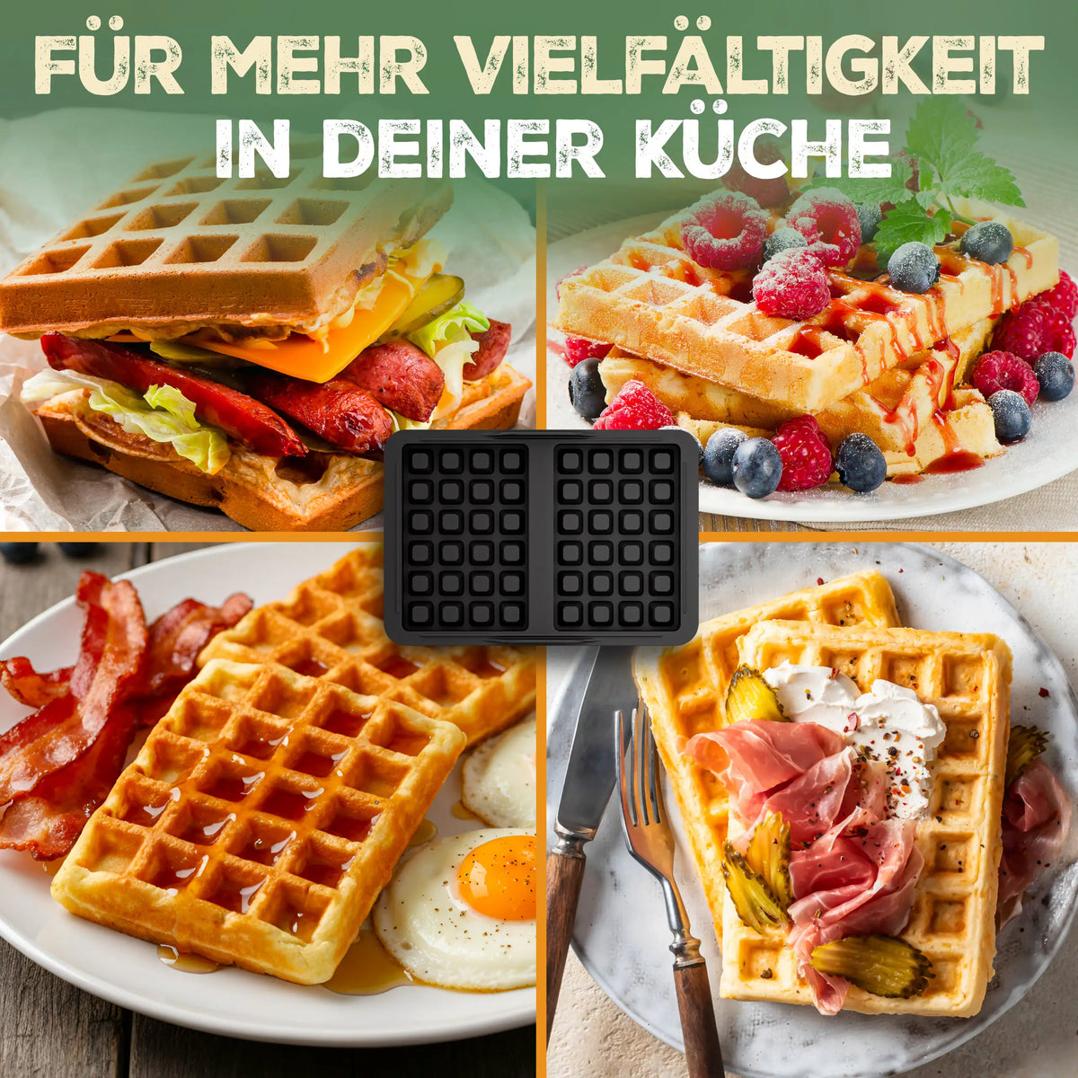 Waffeleinsatz für den Airfryer – Anwendung