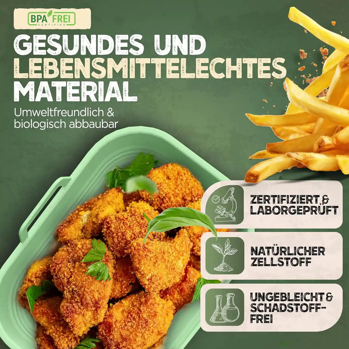 2er Set faltbare Silikonformen - Dual Zone