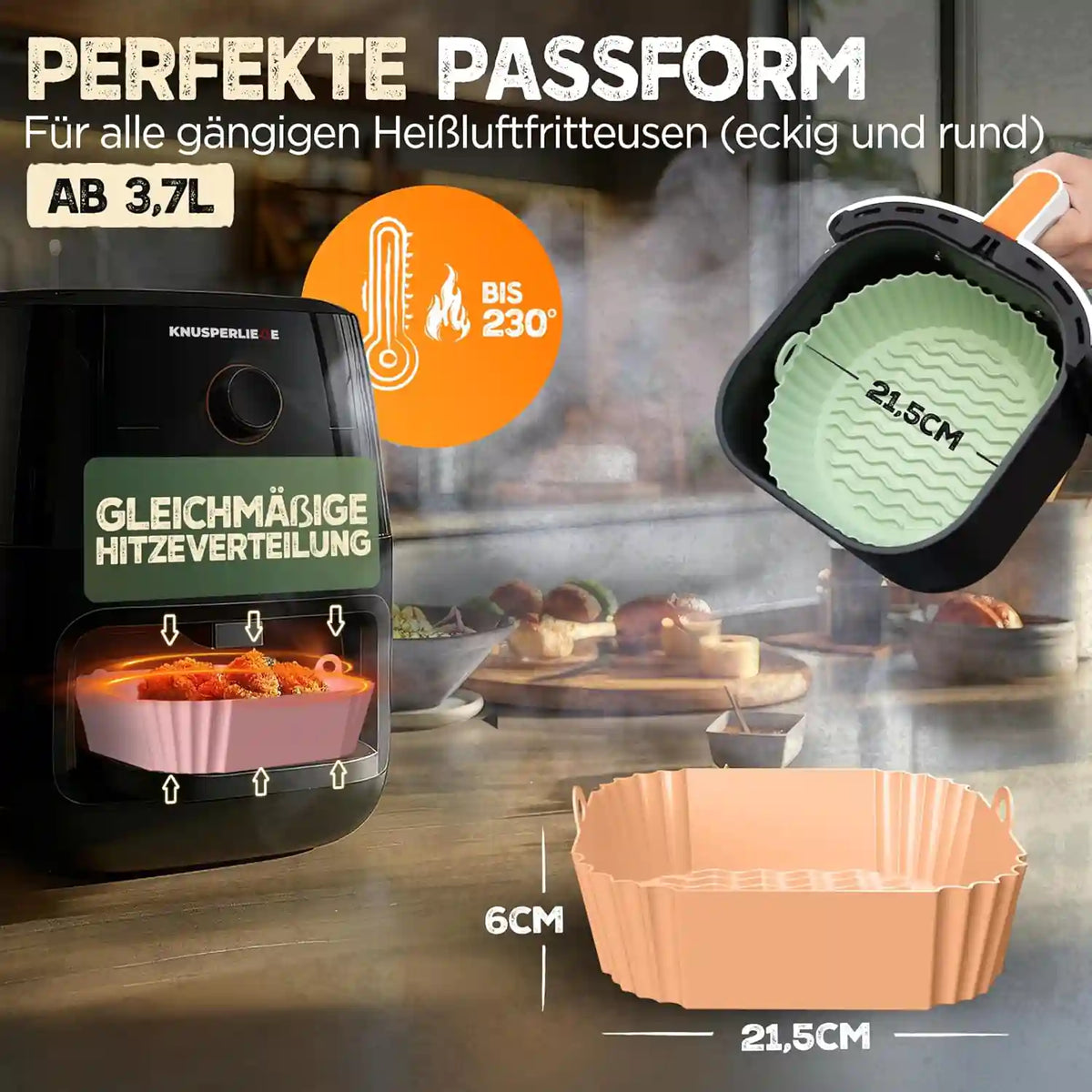 3er Set Silikonformen