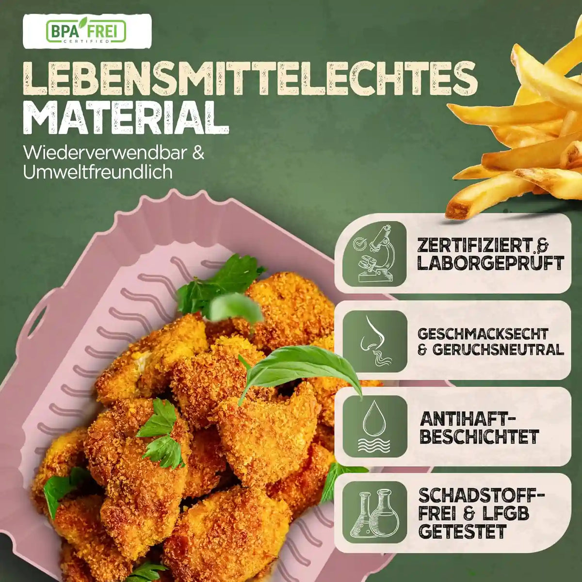 3er Set Silikonformen