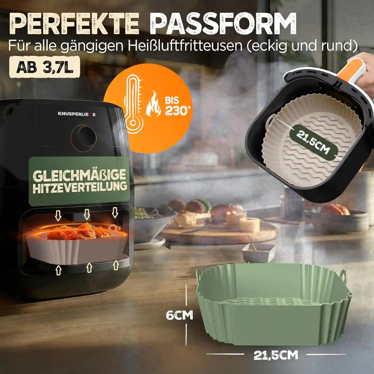 3er Set Silikonformen