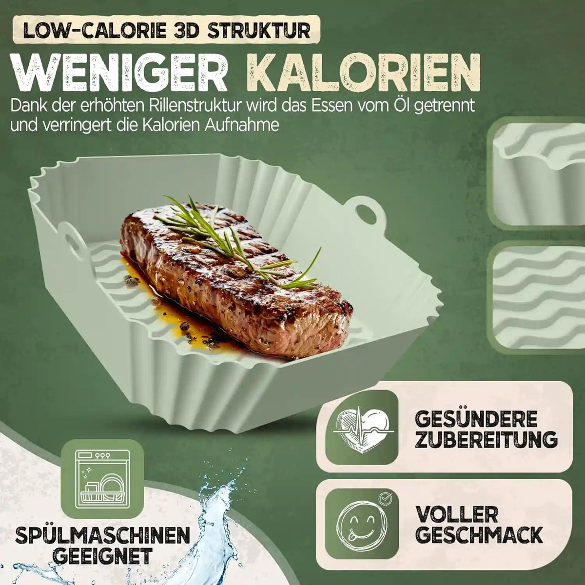 3er Set Silikonformen