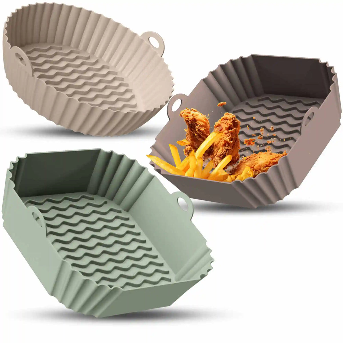 3er Set Silikonformen